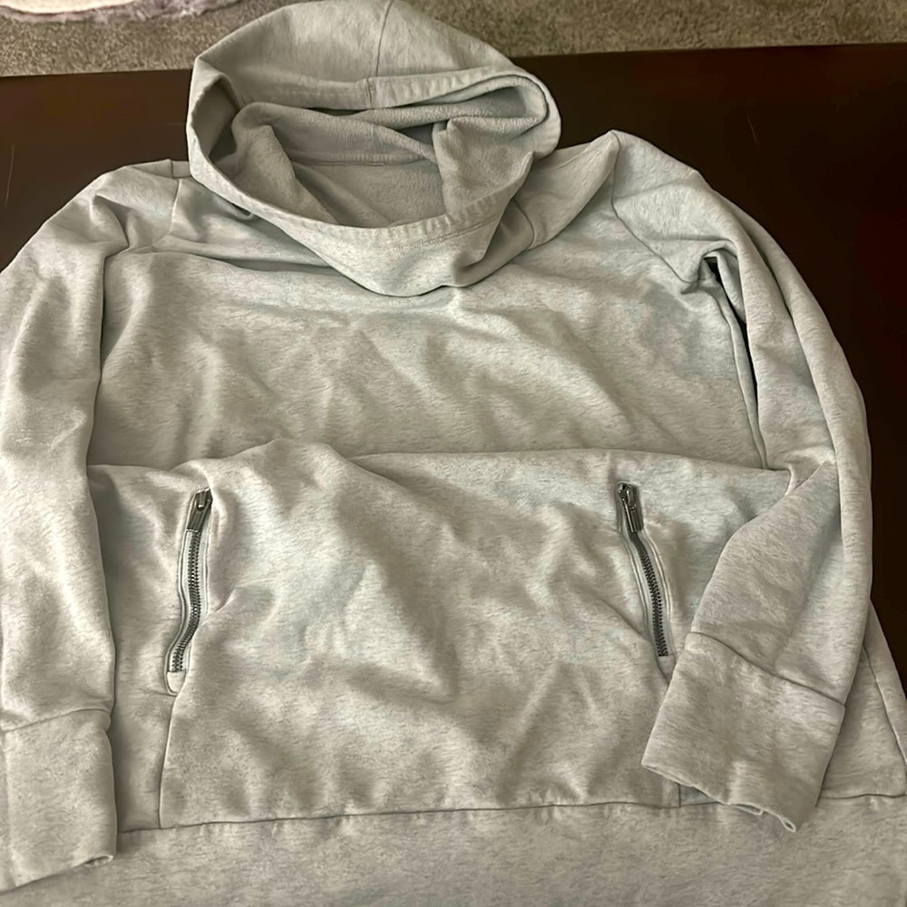 Lucy gray hooded sweatshirt (L) (4/$10)